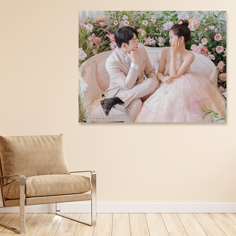 1+1  웨딩액자 샤이닝 실버 아크릴 액자[40x50 cm] : 필커뮤니티