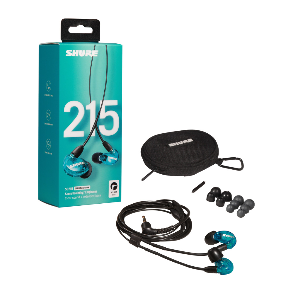 SHURE SE215SPE Blue 슈어 이어폰 : SHURE 스토어
