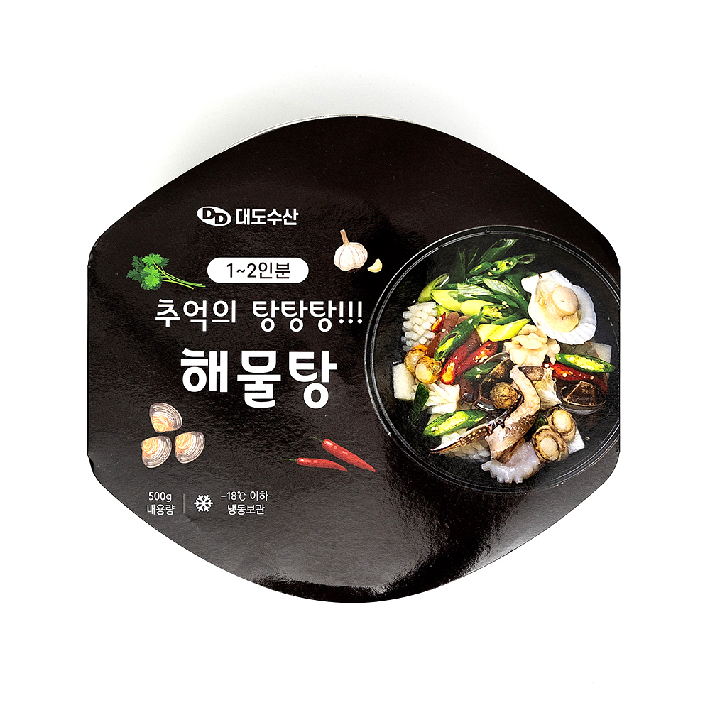 대도수산 얼큰 시원한 해물탕 캠핑 밀키트 500g : 친환경팔도
