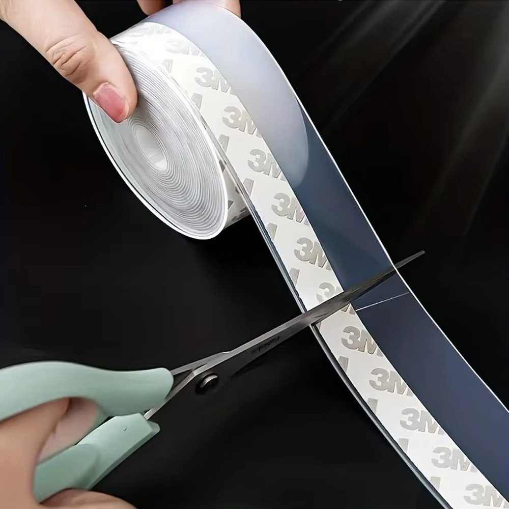 미짱 실리콘문풍지 투명 문틈막이 5M 틈새차단 사계절 외풍차단 유리문 현관문바람막이 : 아이사랑 세이프잇