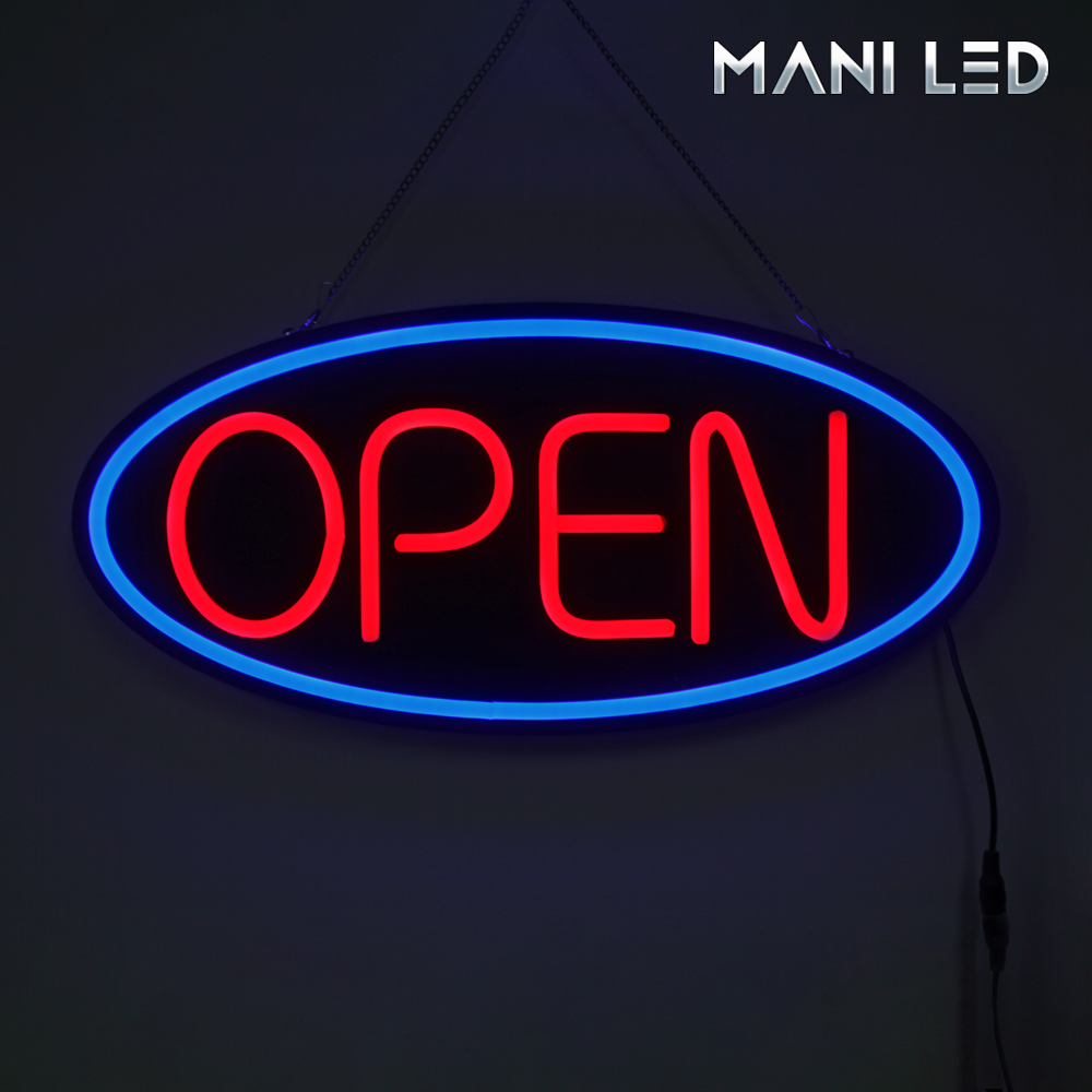 led간판 미니 실내 영업중 오픈 클로즈 도어사인 아크릴 A : 마니LED