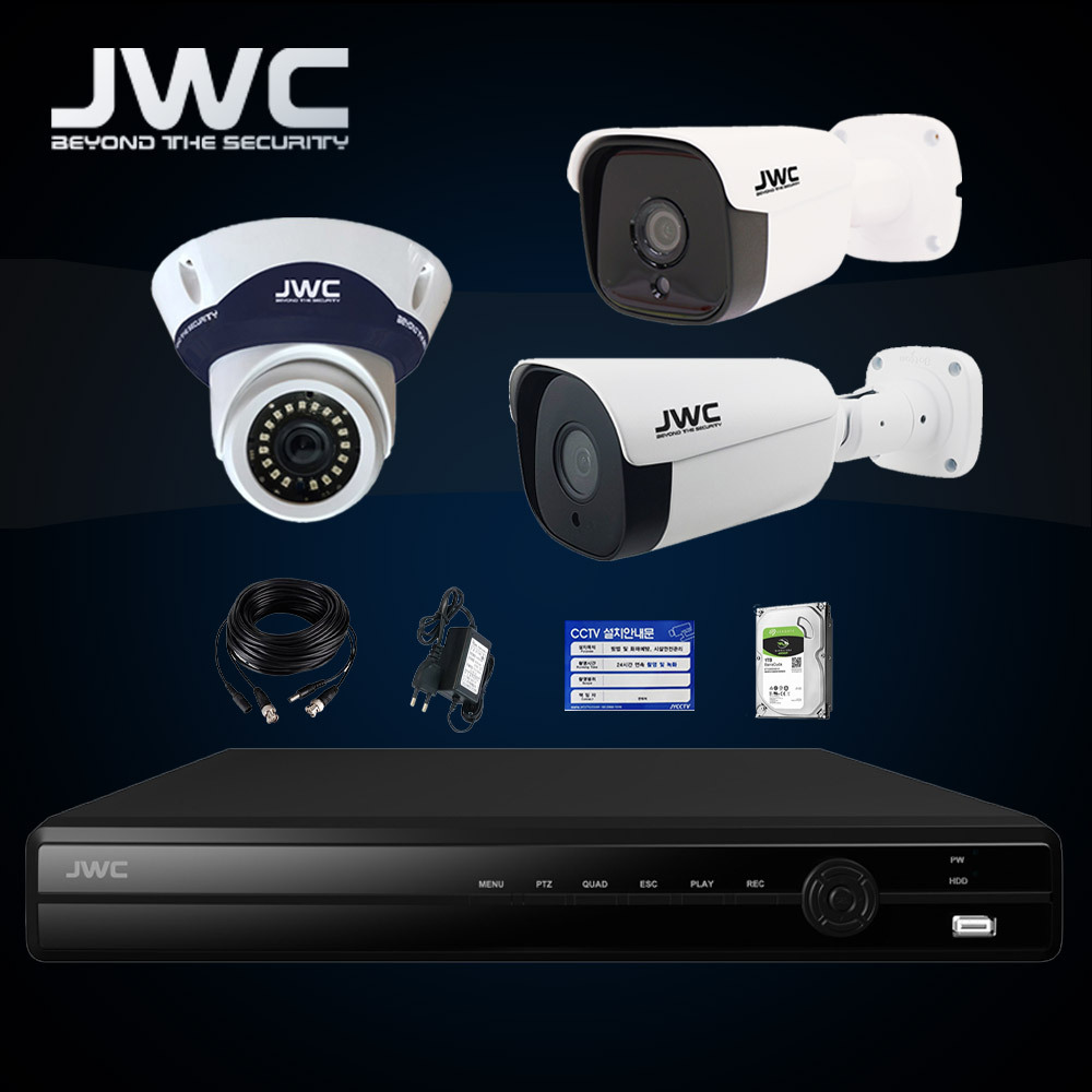 JWC 4K 초고화질 800만화소 CCTV 자가설치 세트 : JYCCTV