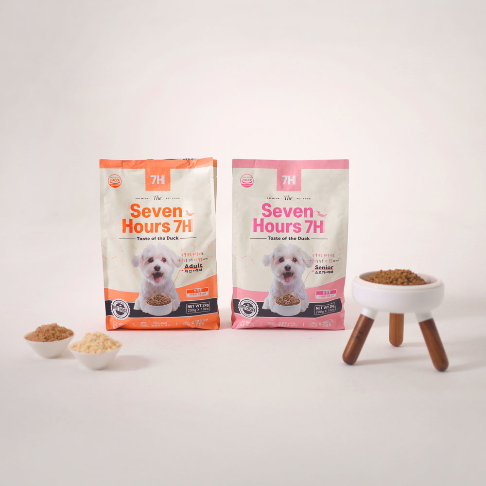 펫라벨 7H 세븐아워 강아지사료 어덜트 2.0kg(200g x 10ea) : 펫 라벨