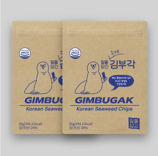 밀물담긴 수제 김부각 50g/2봉지 해남 김부각 : 밀물주조