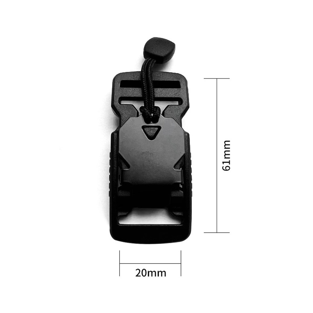 퀵릴리즈 버클 플라스틱 금속 마그네틱 벨트 배낭 웨빙 스트랩 액세서리 BLACK20MM : 모아모아일일