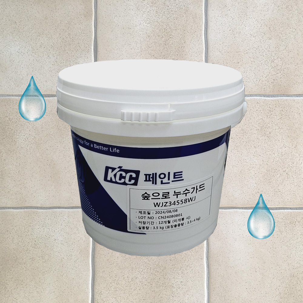 투명 방수페인트 방수액 타일 옥상 외벽 화장실 욕실 베란다 숲으로누수가드 3.5KG : 방수스토어