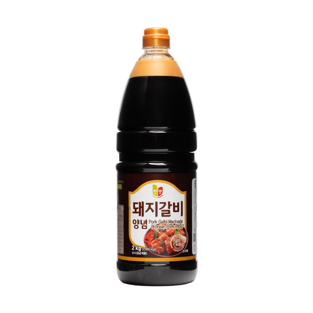 첫맛 돼지갈비 양념 소스 2kg : 첫맛공식스토어