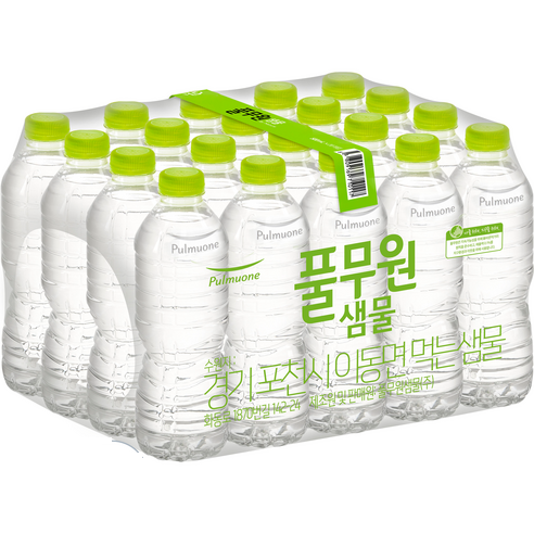 [대구생수 내일도착] 풀무원 무라벨 생수 500ml(20개입) : 동원생수