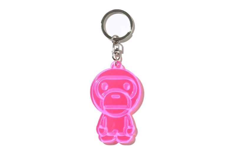 [베이프정품] 베이비 마일로 리플렉티브 키체인 키링 BAPE BABY MILO® REFLECTIVE KEYCHAIN : 재팬베이프스토어