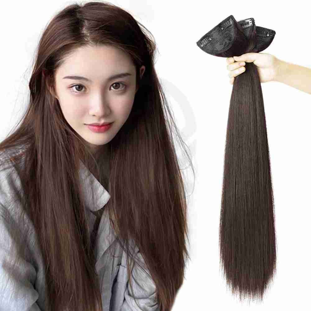 드락 풍성한 부분가발 헤어피스 3p세트 60cm 라이트브라운 여성가발 헤어미용재료 : 벤퀴시스토리