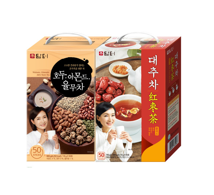 담터 호두아몬드율무차 50T+대추차 50T : 모닝유통