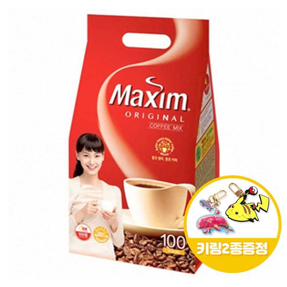 맥심 오리지날 100T+키링2종 블랙커피 스틱 : 야무진상회