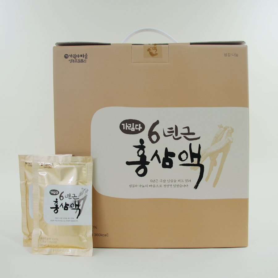 몸통과 뿌리를 통째로 정성껏달인 6년근 홍삼액 : 흙살림 마켓투유