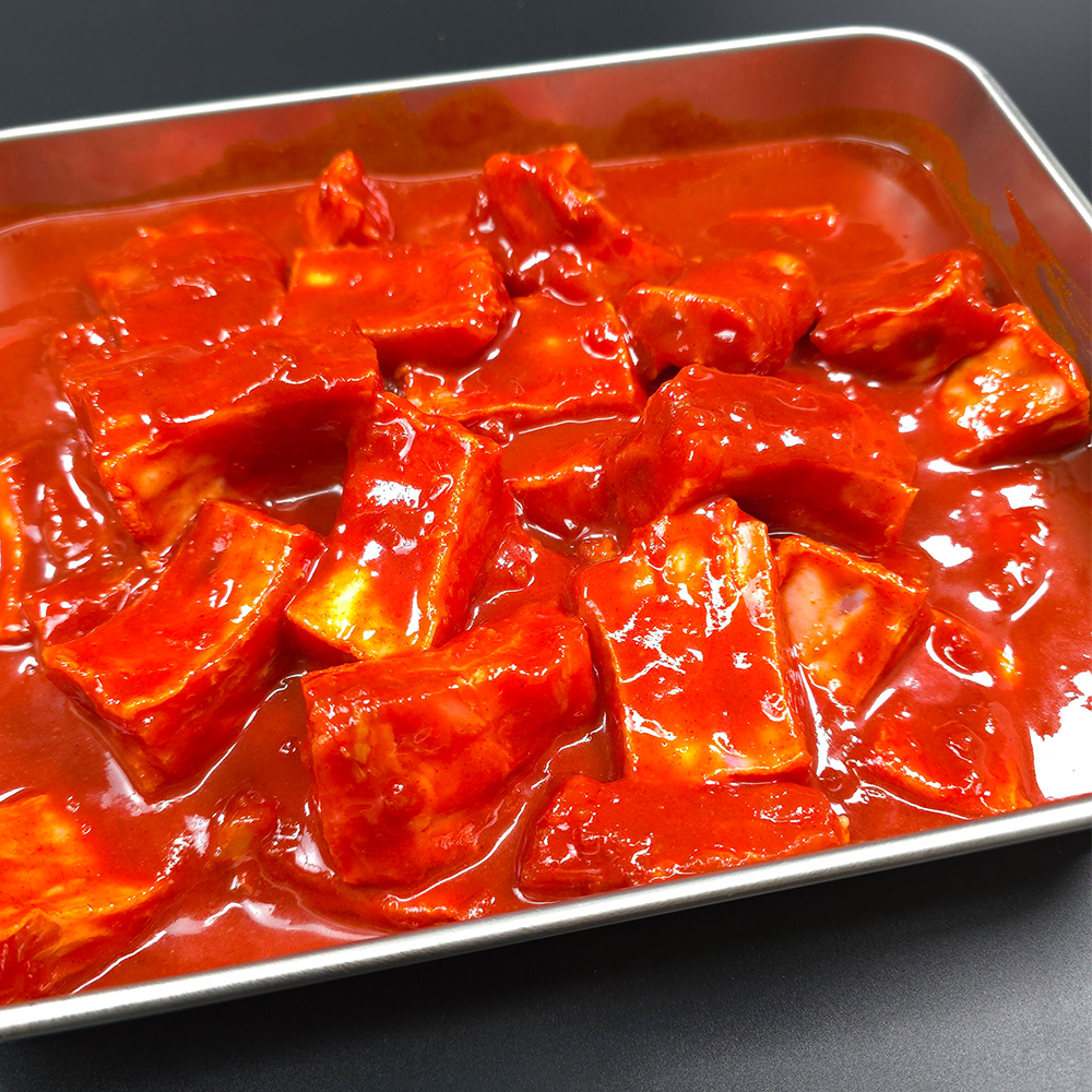 천지푸드 국내산 한돈 매운 쪽갈비 720g 1+1 (총2팩) 등갈비 돼지갈비 : 천지푸드