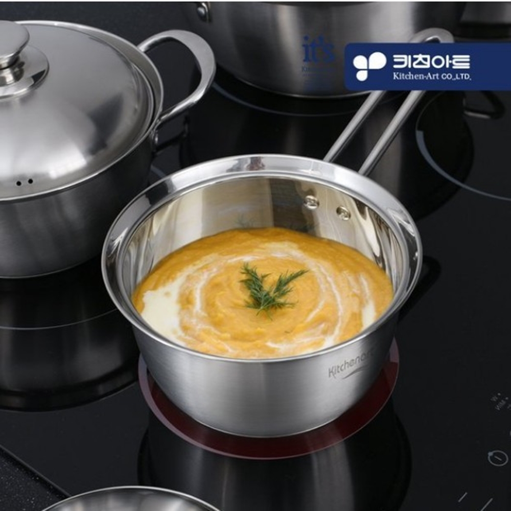 키친아트 인덕션 스텐 라면냄비 베니18cm : 굿즈팡팡