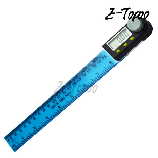 2 In 1 200mm 플라스틱 디지털 각도기 각도계 각도 측정기 전자 디지털 각도계 : 트윈즈비즈몰