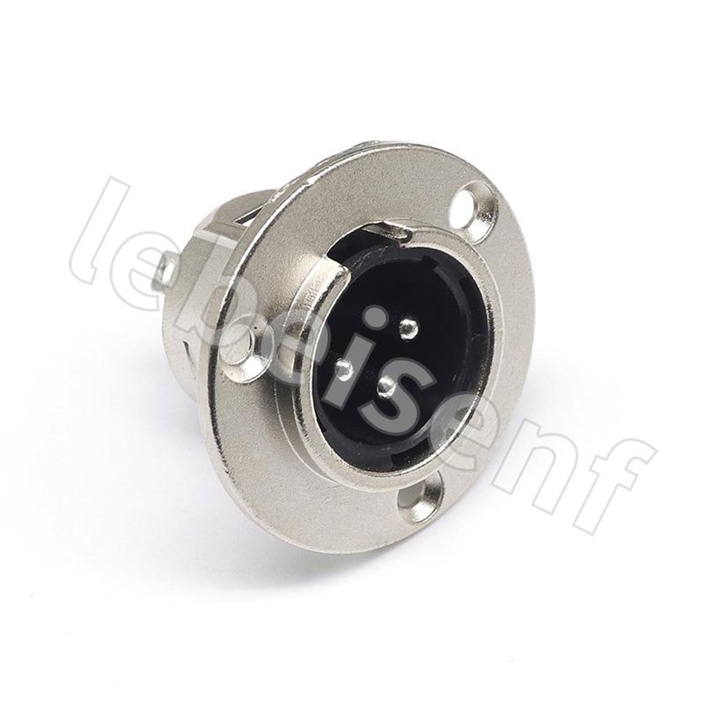 금속 XLR 스피커 패널 마운트 소켓 커넥터 어댑터 오디오 마이크 암 수 3 핀 라운드 10 10pcs 3PIN male : 분당플렉스8