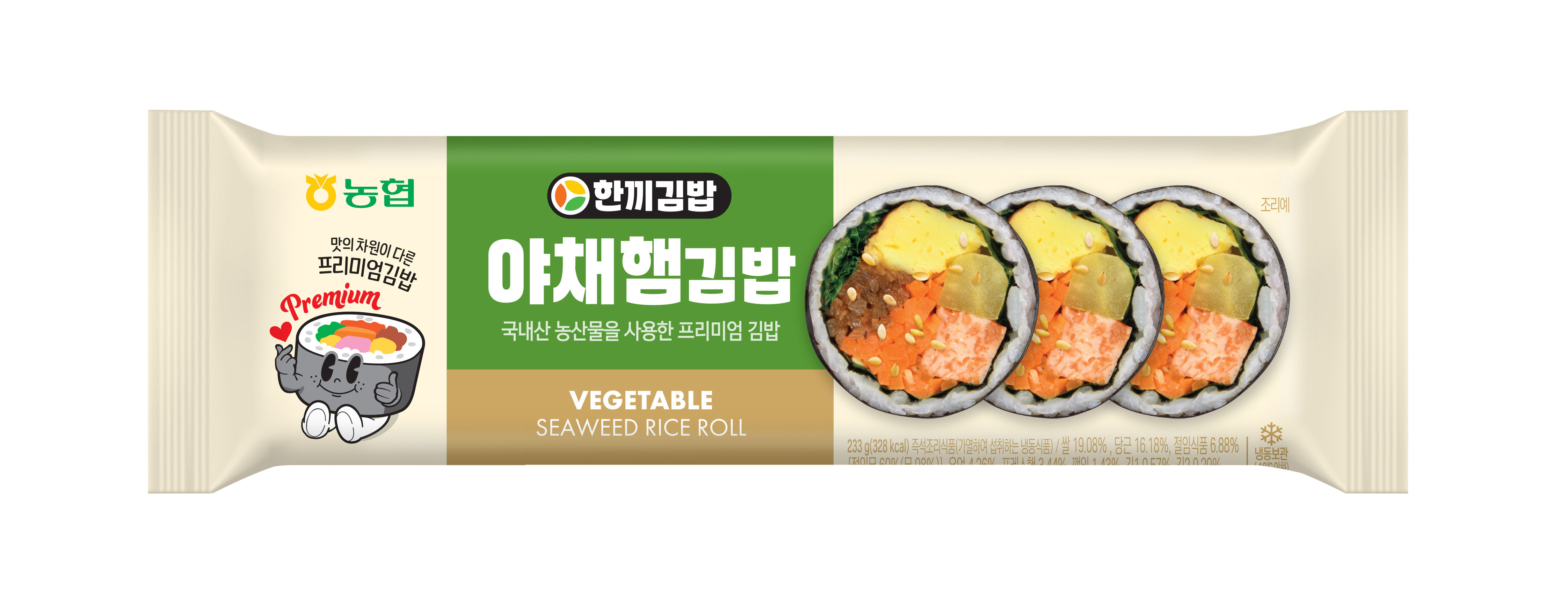 순성농협 냉동한끼김밥(5줄) : 순성농협 냉동한끼김밥