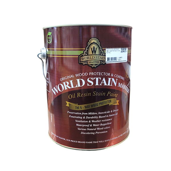 삼화페인트 월드스테인마스터 3.5L 무광 목재 방부목 친환경 오일스테인 : 다이마트 페인트쇼핑몰