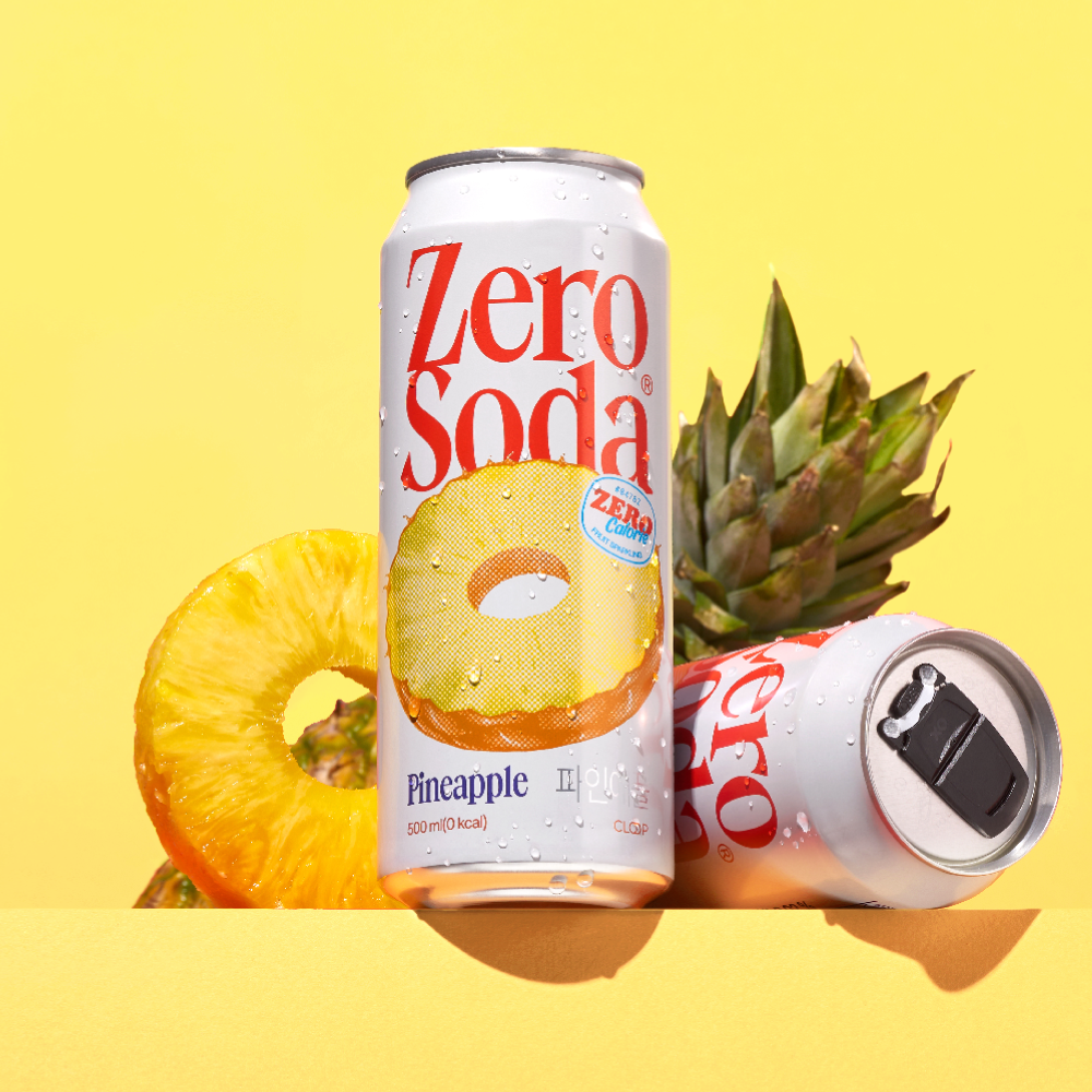 클룹 제로소다 500ml 24개입 6종 (포도,레몬,복숭아,파인애플,청사과,소다) : 클룹