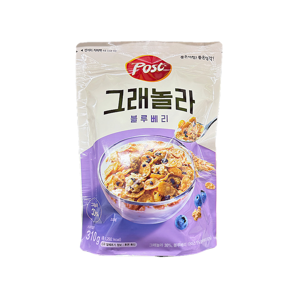 포스트 그래놀라 블루베리 310g : 영춘권