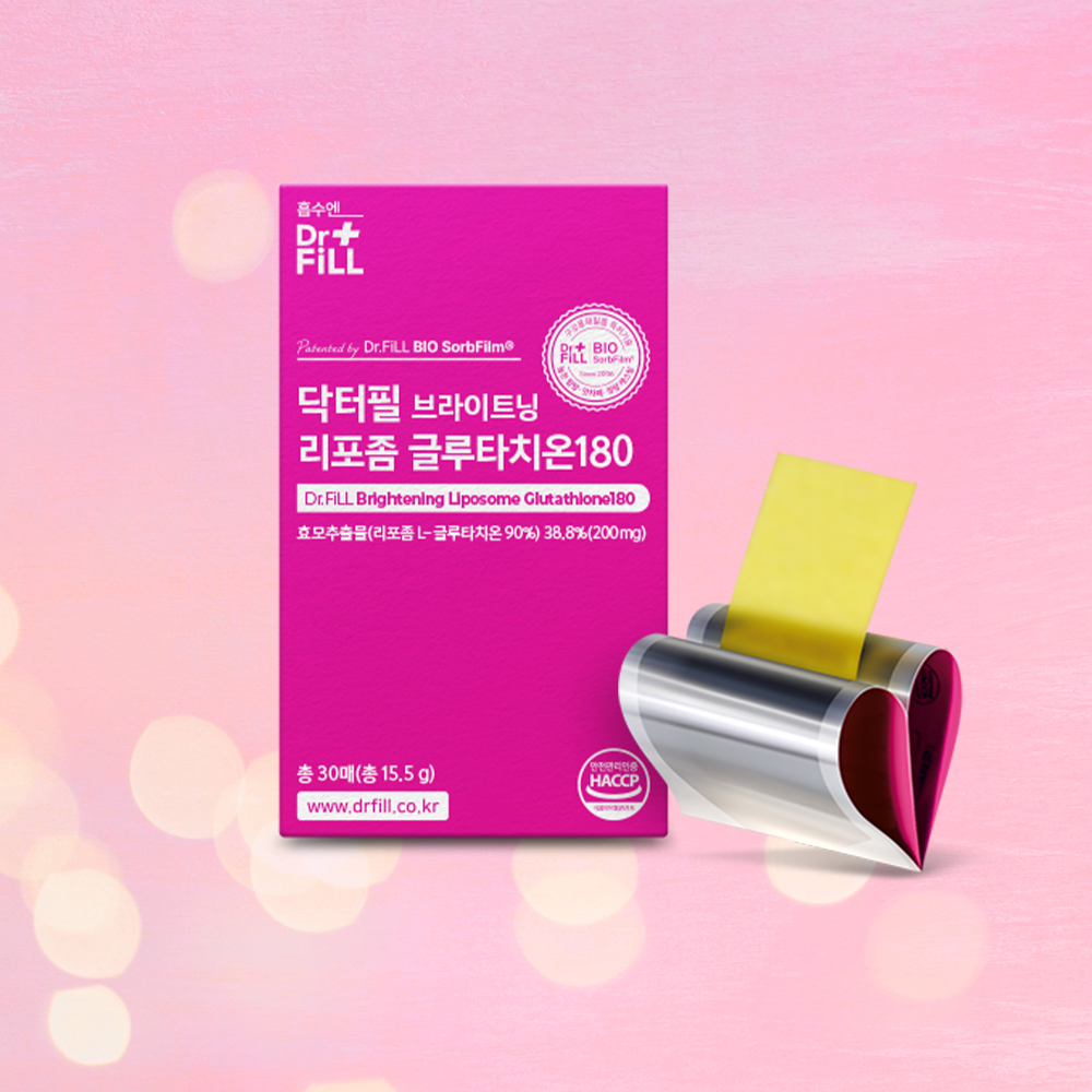 [홈쇼핑 동일 상품]닥터필 브라이트닝 리포좀 글루타치온180 필름형 30매 x 1케이스 : 닥터필스토어