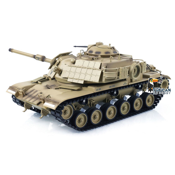 통드 모델 리모컨 탱크 모델 M60A1 ERA 미국 RC 1/16 배틀 탱크 320 도 터렛 회전 사운드 장난감 TH23289 : 옴니비즈6