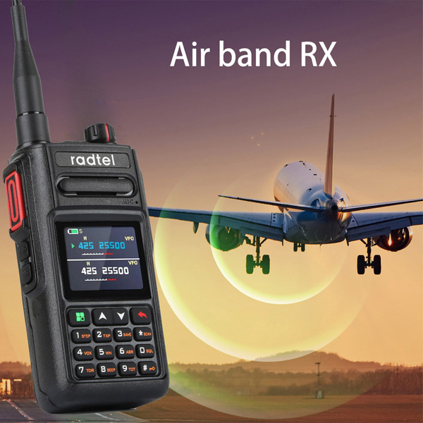 Radtel RT-462 방수 NOAA 날씨 채널 풀 밴드 햄 아마추어 양방향 라디오 199CH 워키토키 AM 항공 밴드 Satcom : 옴니비즈6