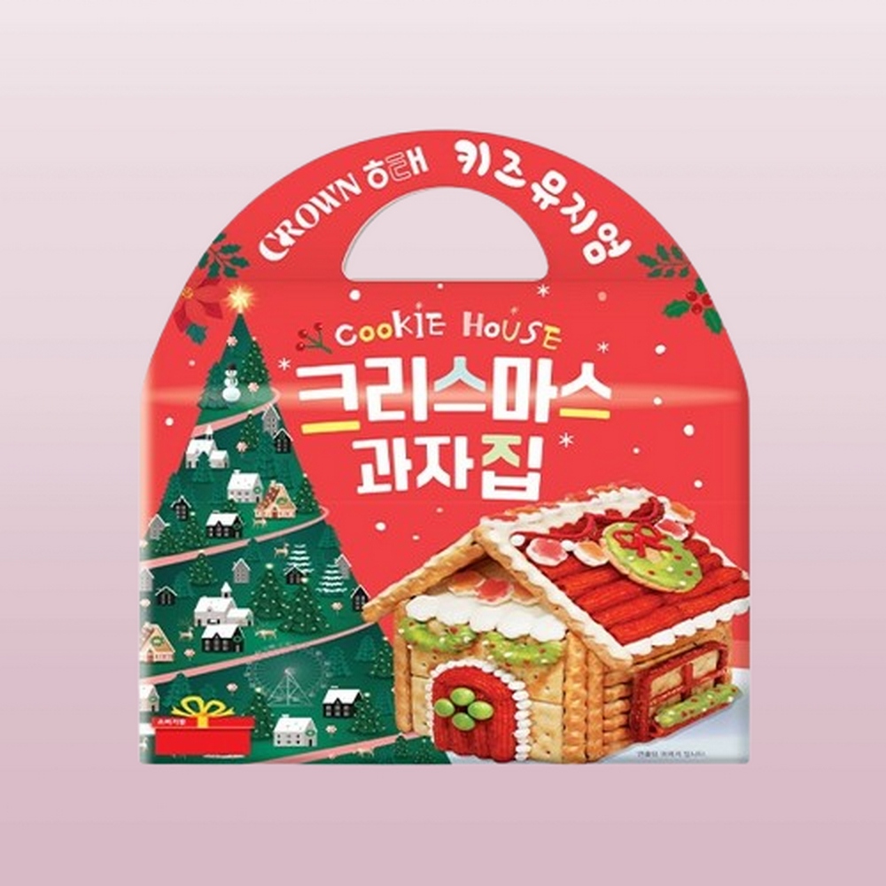 크라운 해태 키즈뮤지엄 크리스마스 과자집 체험 키트 어린이집 : 쇼핑치트키
