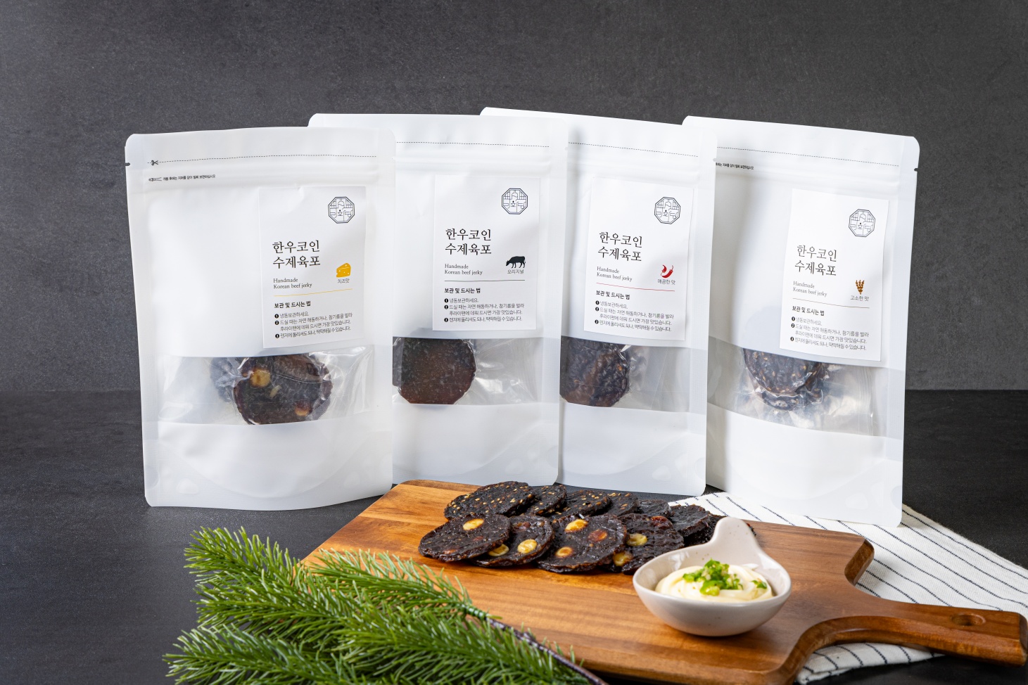 미화당조아 한우수제코인육포 45g  4가지 맛 : 미화당조아