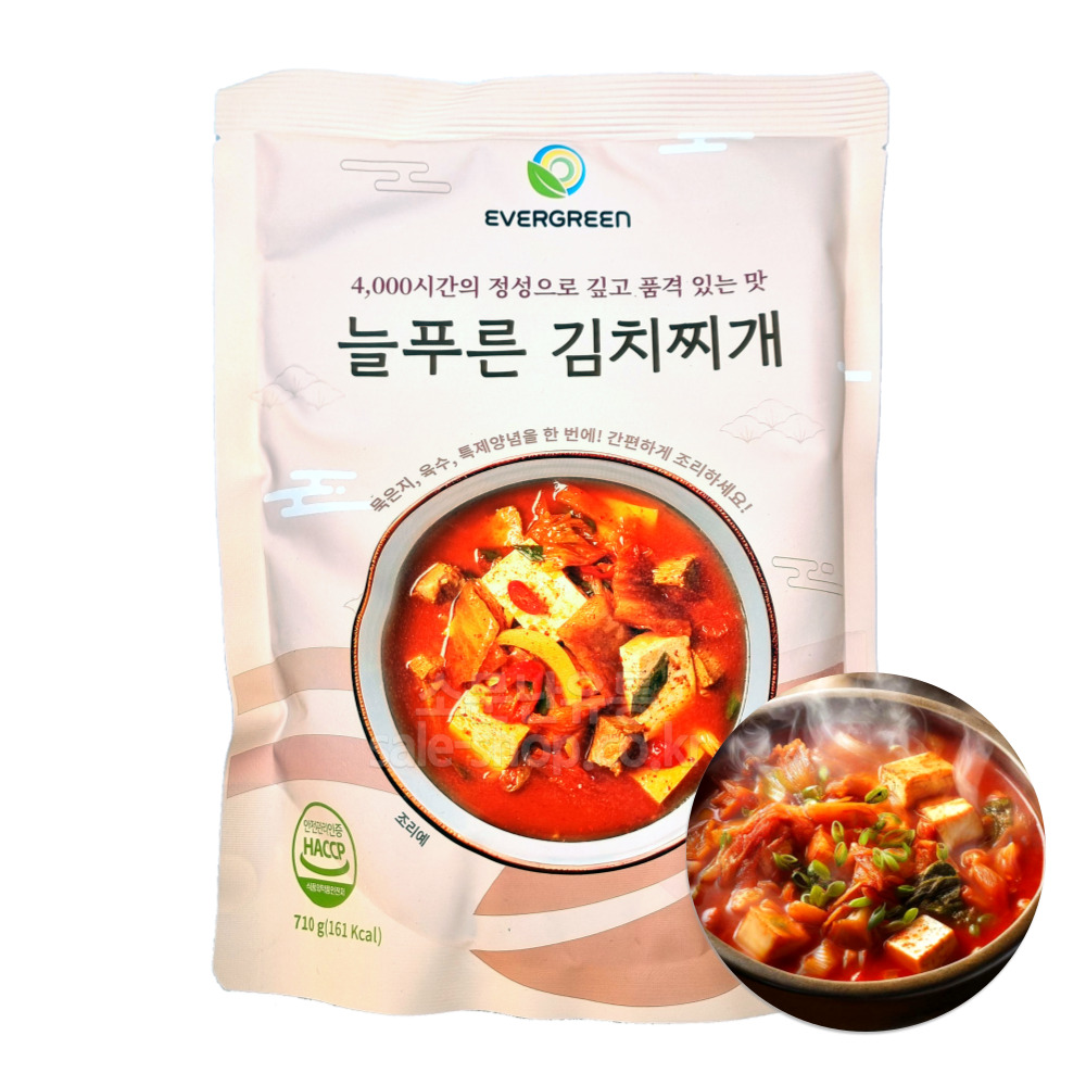 늘푸른 김치찌개 맛집용 원팩제품 710g 사골육수베이스 냉동 김치찌개끓이는법 : 소문난컴퍼니