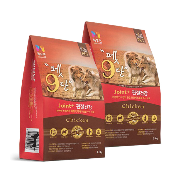목우촌펫 애견사료 관절건강 1.8kg x 2개 : 주식회사 바른생활