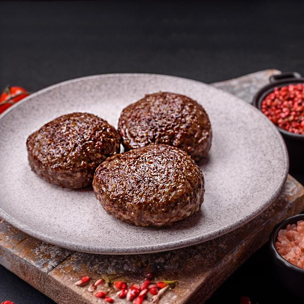 수제떡갈비 통통이 함박 스테이크 햄버거 고기패티 다짐육한돈 소고기 600g : 맛플레이