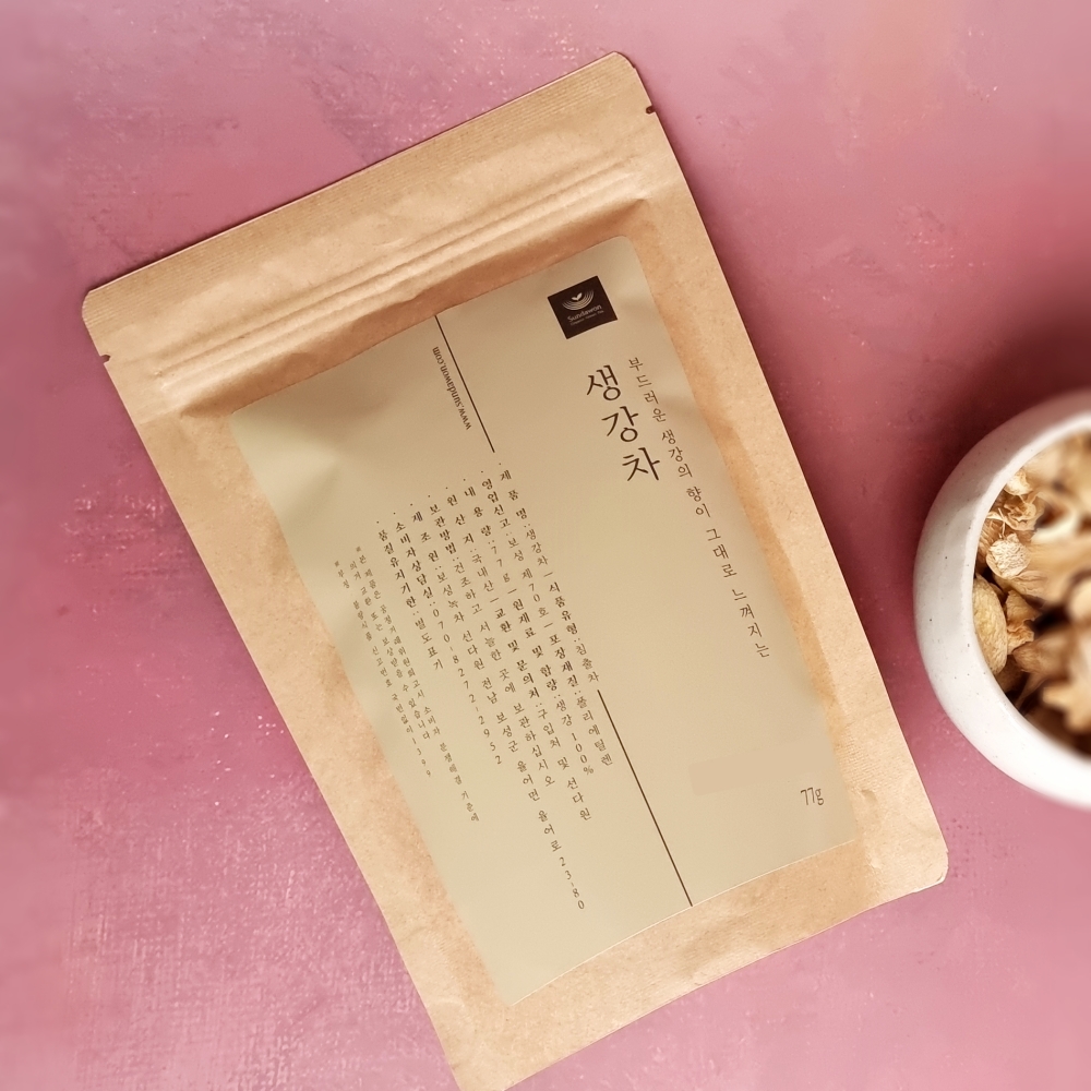 선다원 생강차 77g 국산 생강 효능 TEA 차종류 디카페인차 국내산 보성 : 보성녹차선다원