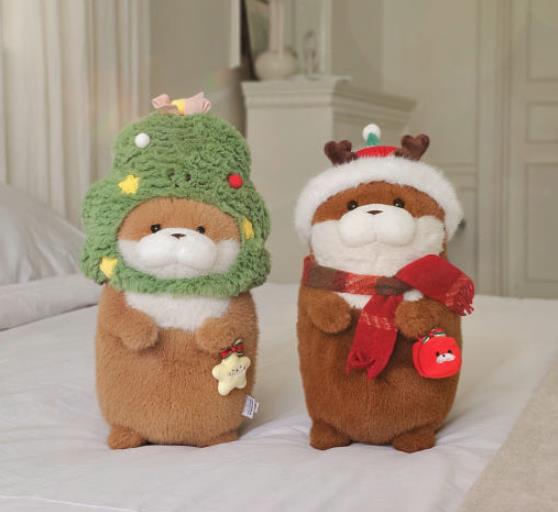 우소우소짱 크리스마스 우소우소 인형 동물 수달 27cm : 달토끼스토어