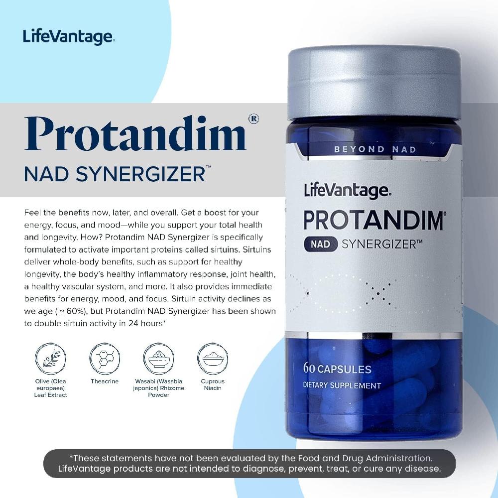 라이프밴티지 프로탄딤 NAD 시너지저 60캡슐 LifeVantage Protandim NAD : 모드리펫