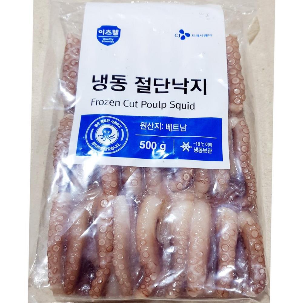 이츠웰 절단 낙지 m 500g x6 식자재 업소용 식재료 식당용 대용량 단체 급식용 : 보이저상회