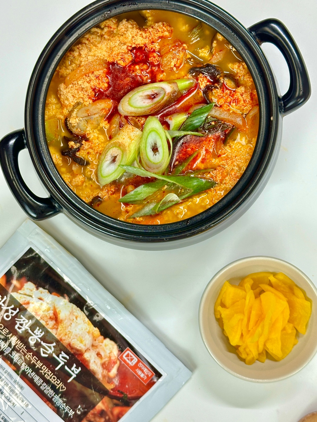 매콤 짬뽕 순두부 2팩 구매시 추가 1팩 증정! 강원 속초 하성짬뽕순두부 로컬프리 : 로컬프리