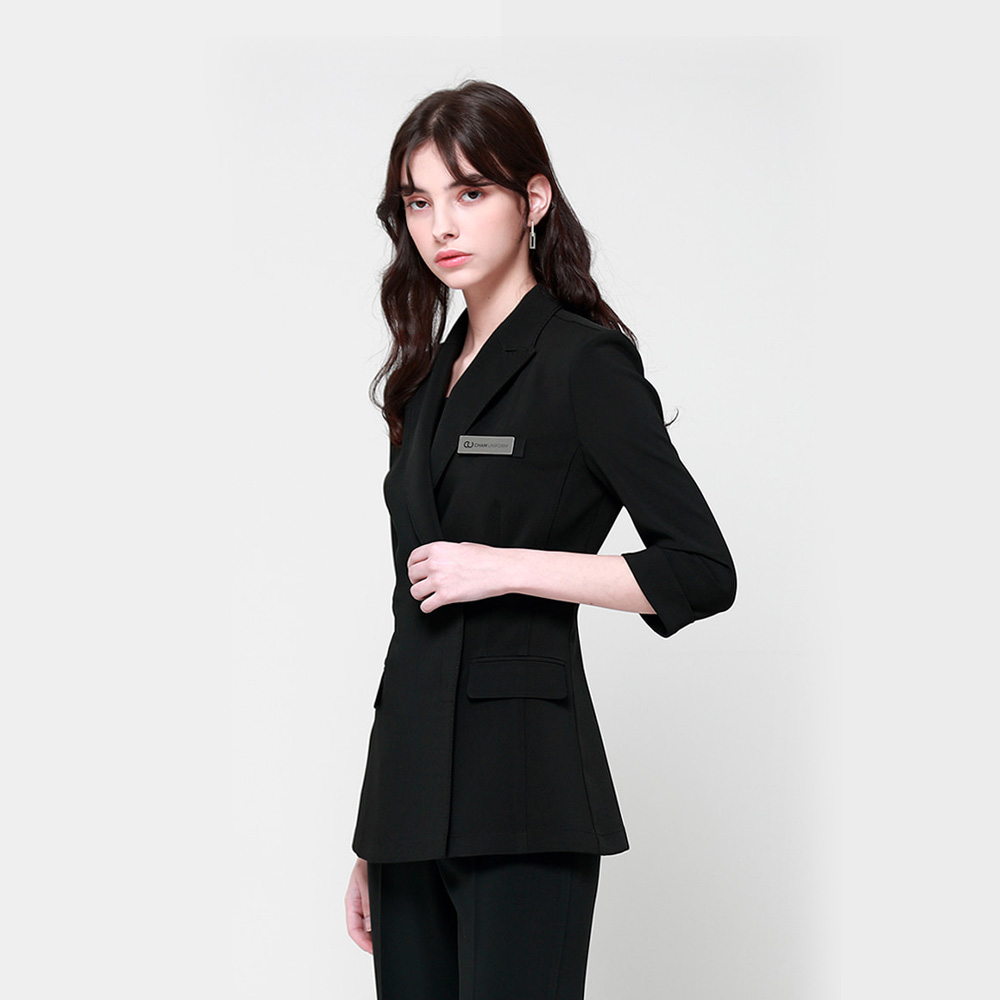 여성 사무복 유니폼 병원 실장 데스크 안내 비서 승무원 호텔 에스테틱 O-SA 066 (하복) : 참UNIFORM