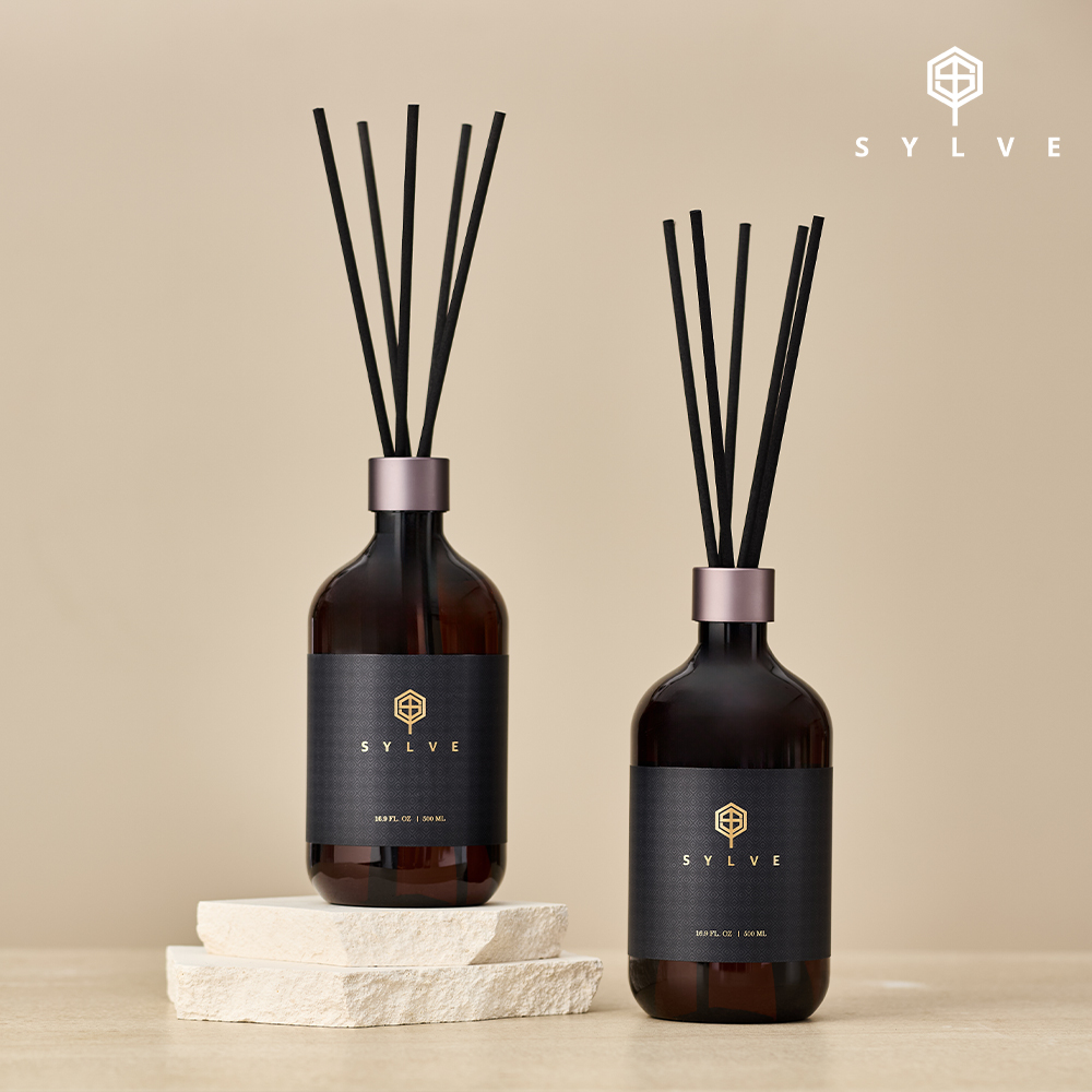 [2+3개입]실브 디퓨저 대용량 500ml 200ml 실내 방향제 천연 프리미엄 선물용 호텔 디퓨져 비온뒤가든향 휴양지생화향 : 실브