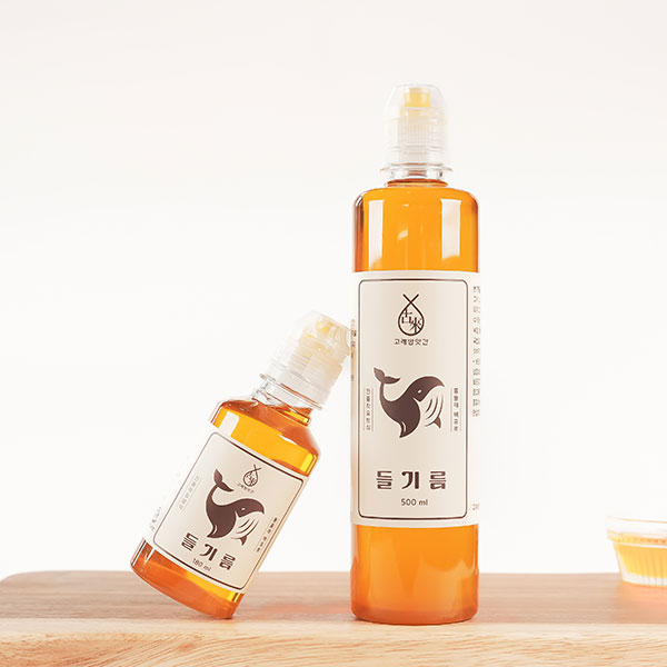 저온압착 고소한 들기름 중국산들기름180ml,500ml 180ml, 1개 : 고래방앗간