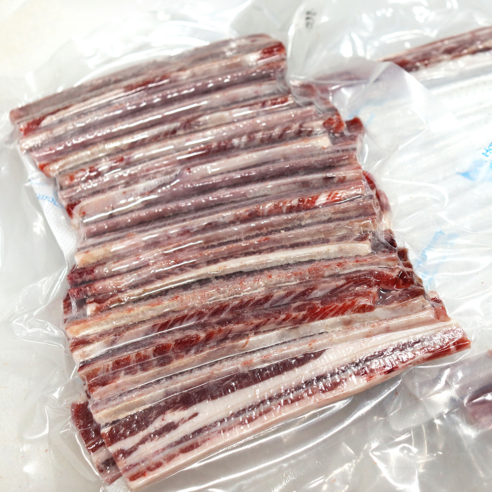 우대갈비 롱컷 반컷 1kg 대패우대갈비 반컷팅 500g 678번 오직 꽃갈비만 사용 : 회장님고기