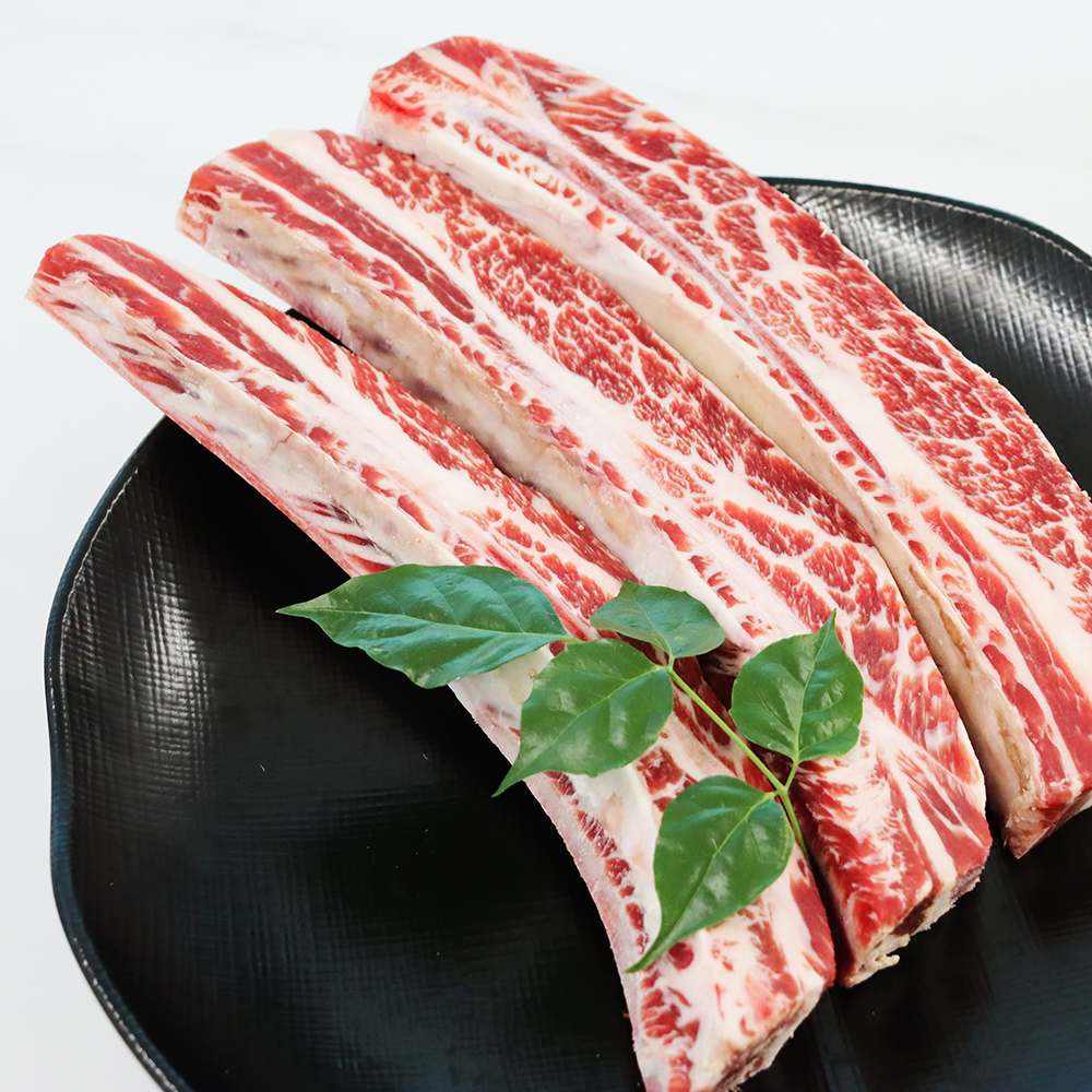 우대갈비 롱컷 반컷 1kg 대패우대갈비 반컷팅 500g 678번 오직 꽃갈비만 사용 : 회장님고기