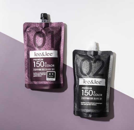 리앤리 150초 초스피드 염색약 새치커버 500g 블랙 브라운 다크브라운 오징어추출물 함유 : 뉴진스미용재료