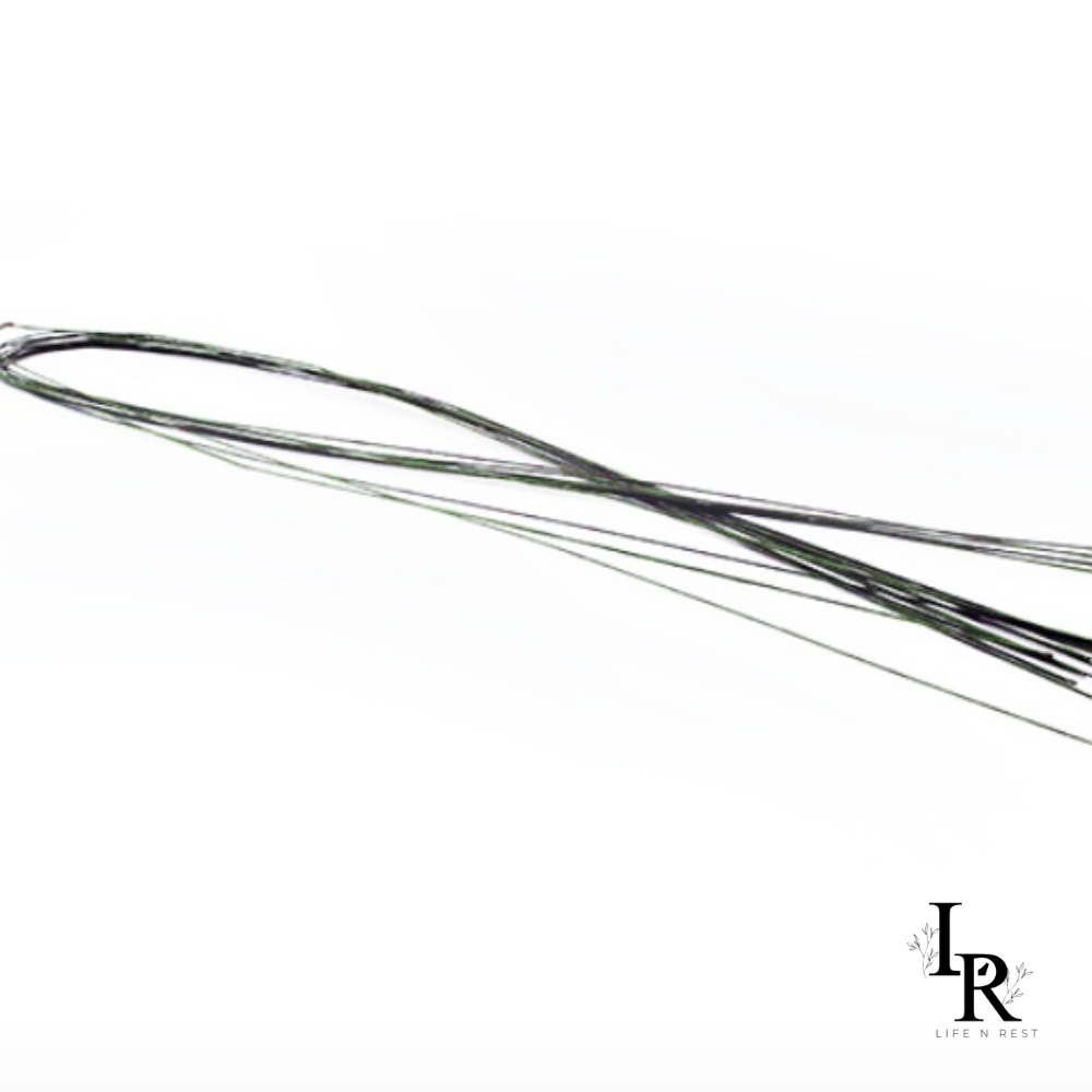 LRMALL 꽃철사23 0.8mm 대양 꽃집 포장 철사 돈 스텔 꽃꽂이 준비물 : LR Mall
