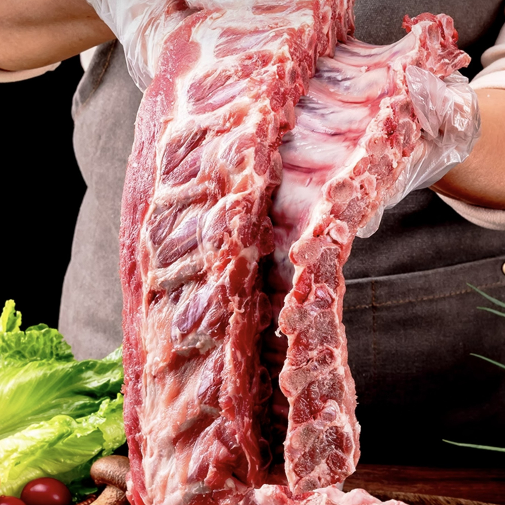 이펠 돼지 등갈비 1kg 바베큐 구이 쪽갈비 로인립 스페어립 냉동 : 이펠