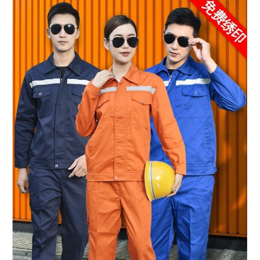 작업복 정장 남성용 반사 스트립 빅사이즈 봄 가을 겨울 긴팔상의 위생 엔지니어링 건설 현장 그레이 상의 165/M : 꿈꾸는드림마켓