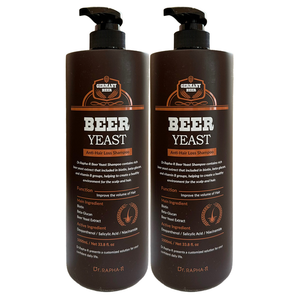 닥터라파알 맥주 효모 샴푸 1000ml 2개 : 써클홀딩스