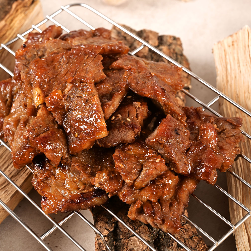 칼집 수제 돼지갈비 맛 두툼한 왕 양념구이 숯불 캠핑 돼지고기 700g : 집에서 먹자