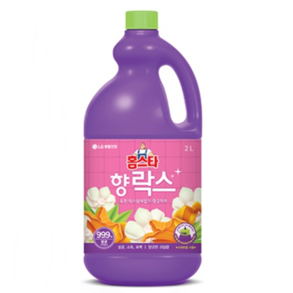 향기나는 락스 2L 살균 표백제 소독 홈스타 엘지생활건강 과일향 냄새좋은 : 공간의감각